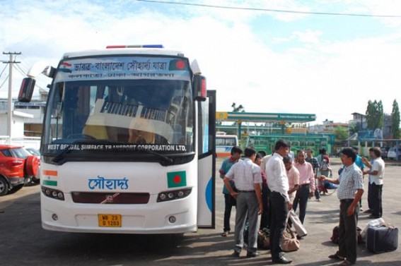 Kolkata-Dhaka-Agartala commercial bus service kick starts, 11 passengers reach safely to Agartala